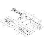 Смеситель для душа GROHE BauLoop в комплекте с монтажной частью, хром