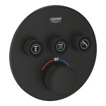 Внешняя часть термостата для душа GROHE Grohtherm SmartControl на 3 потребителя, фантомный черный