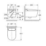 Унитаз-биде GROHE Sensia Pro Smart Toilet, альпин-белый (36508SH0)