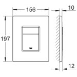 Система инсталляции для унитаза GROHE Solido 3 в 1 с панелью смыва Even, фантомный черный