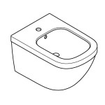 Биде подвесное с гигиеническим покрытием GROHE Euro Ceramic, альпин-белый