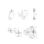 Душевая система GROHE Eurosmart со смесителем для душа, хром (129187)