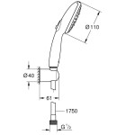 Душевой набор GROHE Tempesta 110, хром (27849003)
