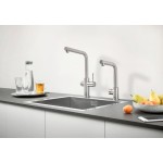 Комплект для кухни GROHE Red Mono с L-образным вентилем, бойлером M-Size и фильтром, суперсталь (30339DC1)