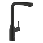 Смеситель для кухни GROHE Essence с вытяжным изливом 2jet, фантомный черный (30504KF0)