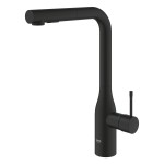 Смеситель для кухни GROHE Essence с вытяжным изливом 2jet, фантомный черный (30504KF0)