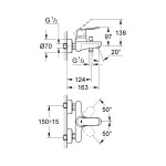 Готовый комплект для ванной комнаты GROHE Eurosmart Cosmopolitan, хром