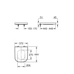 Комплект инсталляции 5 в 1 GROHE Rapid SL с подвесным унитазом Euro Ceramic, сиденьем и панелью смыва Arena Cosmopolitan (36501000)