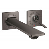 Внешняя часть смесителя для раковины GROHE Allure скрытого монтажа, на 2 отверстия, M-Size, темный графит глянец 