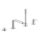 Смеситель для ванны GROHE Lineare на 4 отверстия, на край ванны, хром 