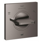 Внешняя часть переключателя потоков GROHE Allure на 3 положения, темный графит глянец 