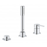 Смеситель для ванны GROHE Lineare на 3 отверстия, на край ванны, хром 