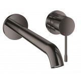 Внешняя часть смесителя для раковины GROHE Essence на 2 отверстия, L-Size, темный графит глянец 