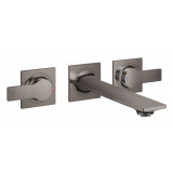 Внешняя часть смесителя для раковины GROHE Allure скрытого монтажа, на 3 отверстия, M-Size, темный графит глянец 