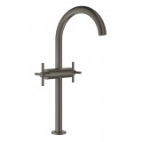Смеситель для раковины GROHE Atrio двухвентильный, XL-Size, темный графит матовый 