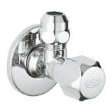 Вентиль угловой GROHE 1/2″-3/8″ для подключения смесителей, хром 