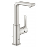 Смеситель для раковины GROHE Lineare с донным клапаном, L-Size, суперсталь 