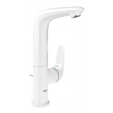Смеситель для раковины GROHE Eurostyle с донным клапаном, белая луна 
