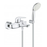 Смеситель для ванны GROHE Eurostyle Solid с душевым гарнитуром, хром 