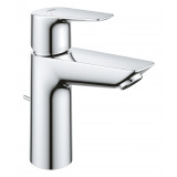 Смеситель для раковины GROHE BauEdge с ограничителем температуры и рычажным донным клапаном, M-Size, хром 