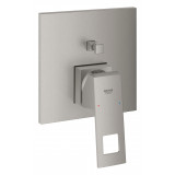 Внешняя часть смесителя для ванны GROHE Eurocube с переключателем на 2 положения, cуперcталь 