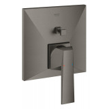 Внешняя часть смесителя для ванны GROHE Allure Brilliant с переключателем на 2 положения, темный графит матовый 