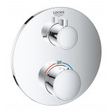 Внешняя часть термостата для ванны GROHE Grohtherm на 2 потребителя, круглая, хром 
