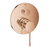Внешняя часть смесителя для ванны GROHE Essence с переключателем на 3 положения, теплый закат глянец 