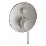 Внешняя часть смесителя для ванны GROHE Essence с переключателем на 3 положения, суперсталь 