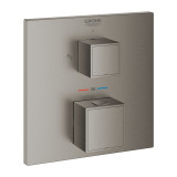 Внешняя часть термостата для душа GROHE Grohtherm Cube на 2 потребителя, темный графит матовый 