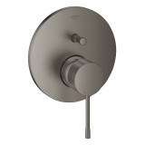 Внешняя часть смесителя для ванны GROHE Essence скрытого монтажа на 2 потребителя, круглая, темный графит матовый 