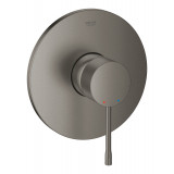Внешняя часть смесителя для душа GROHE Essence скрытого монтажа, круглая, темный графит матовый 