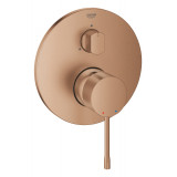 Внешняя часть смесителя для ванны GROHE Essence скрытого монтажа на 3 потребителя, круглая, теплый закат матовый 