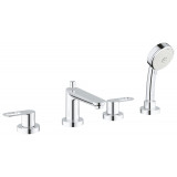 Смеситель для ванны GROHE BauLoop на 4 отверстия, на край ванны, хром 