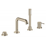 Смеситель для ванны GROHE Essence на 4 отверстия, на край ванны, никель глянец 