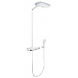 Душевая система с термостатом для настенного монтажа, GROHE Rainshower System SmartControl Duo 360, белая луна