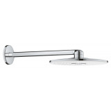Верхний душ GROHE Rainshower 310 SmartActive с душевым кронштейном 430 мм, 2 режима струи, белая луна 