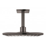 Верхний душ GROHE Rainshower SmartActive 310 Cube с потолочным душевым кронштейном 142 мм, 2 режима струи, темный графит глянец 