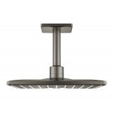 Верхний душ с потолочным душевым кронштейном GROHE Rainshower 310 SmartActive Cube, темный графит матовый 