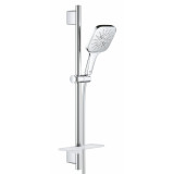 Душевой гарнитур GROHE Rainshower SmartActive 130 Cube, 3 вида струй, хром 