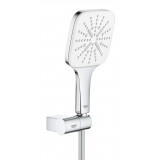 Душевой набор GROHE Rainshower SmartActive 130 Cube, 3 вида струй, белая луна 