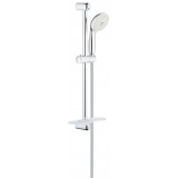 Душевой гарнитур GROHE New Tempesta с полочкой, душевая штанга 600 мм, 9,5 л/мин, хром 