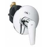 Смеситель для ванны GROHE BauEdge скрытого монтажа, в комплекте с монтажной частью, хром 