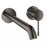 Внешняя часть смесителя для раковины GROHE Essence скрытого монтажа, на 2 отверстия, L-Size, темный графит глянец