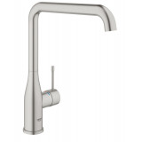 Смеситель для кухонной мойки GROHE Essence с поворотным изливом, суперсталь 
