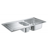 Мойка GROHE из нержавеющей стали с корзинчатым вентилем, оборачиваемая, K300 60 -S 97/50 1.5 