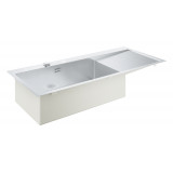 Мойка GROHE K1000 80-S 116/52 1.0 с корзинчатым вентилем, нержавеющая сталь 
