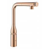 Смеситель для кухонной мойки GROHE Essence SmartControl с вытяжным изливом, теплый закат глянец 