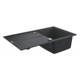 Мойка GROHE K400, 860 x 500 мм, черный гранит 