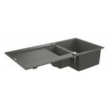 Мойка GROHE K500 с 1,5 чашей, 1000 x 500 мм, серый гранит 